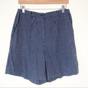NWT Rag & Bone Rare Maye Striped Linen Shorts Blue Small